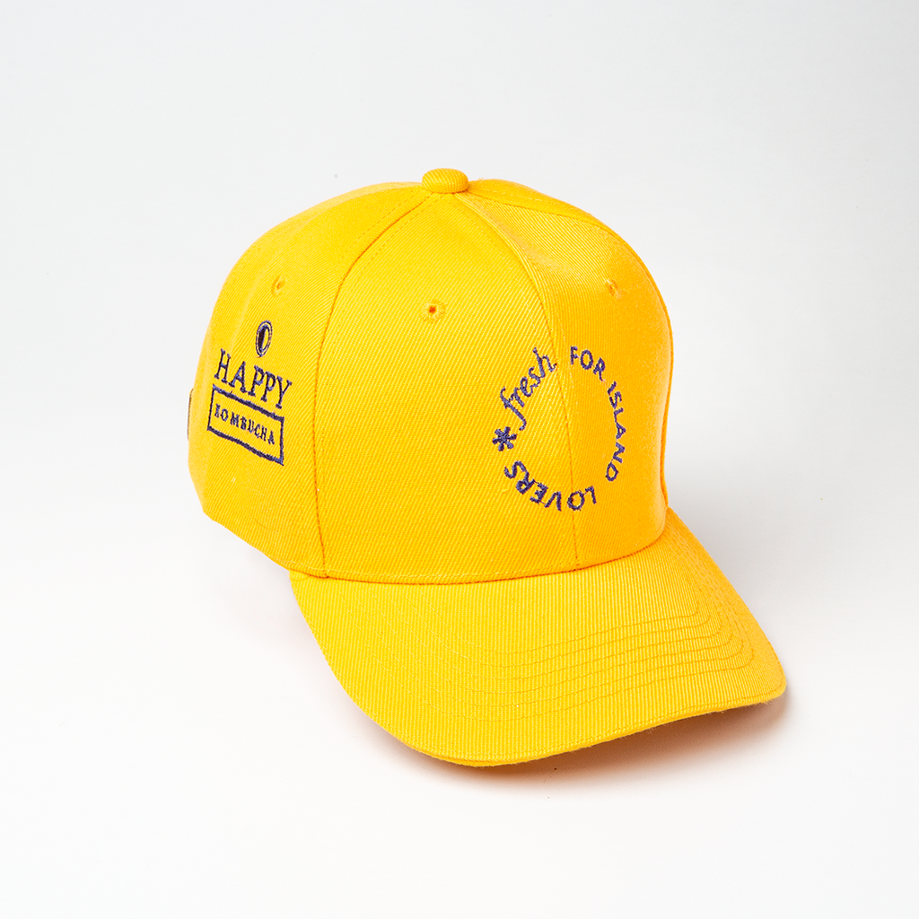 Yellow Happy Cap - Happy Kombucha Lab